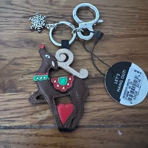 Brighton Reindeer Key Fob Purse Charm